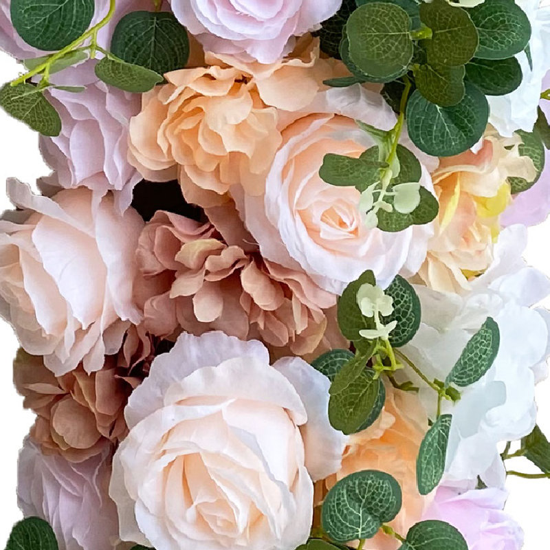 JOYDING 3.3ft Artificial Rose Garland Silk Flowers Vines Wedding Arch Party DIY Decor Wayfair